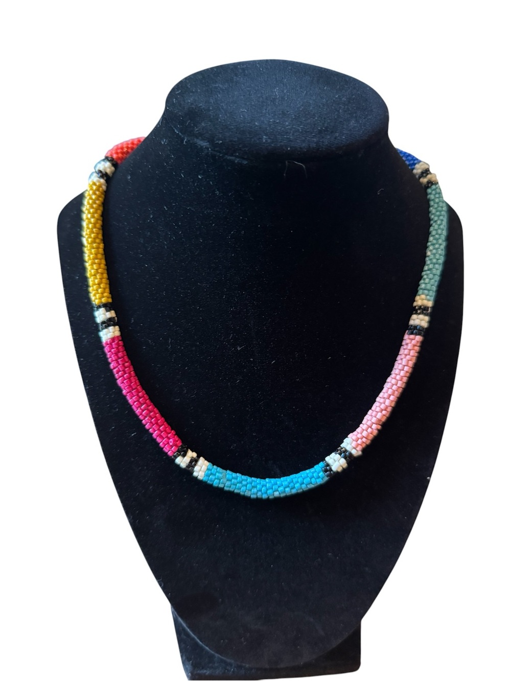Multi-Color Seed Bead Necklace - Women Jewelry